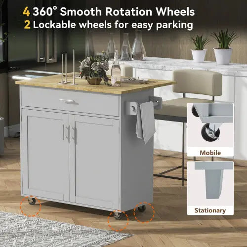 Rolling Kitchen Island With Storage Space My Store