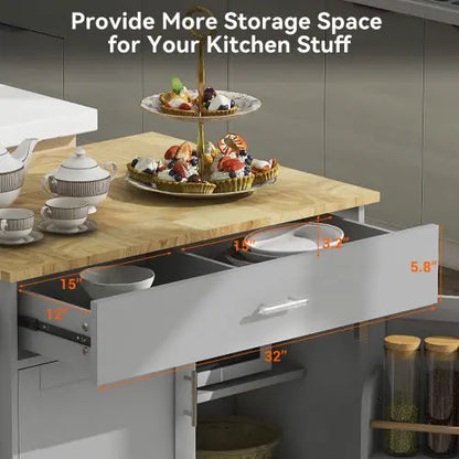 Rolling Kitchen Island With Storage Space My Store