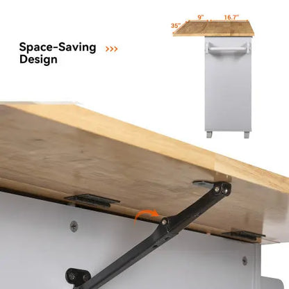 Rolling Kitchen Island With Storage Space My Store