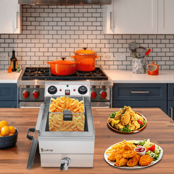 Electric Fryer Silver My Store