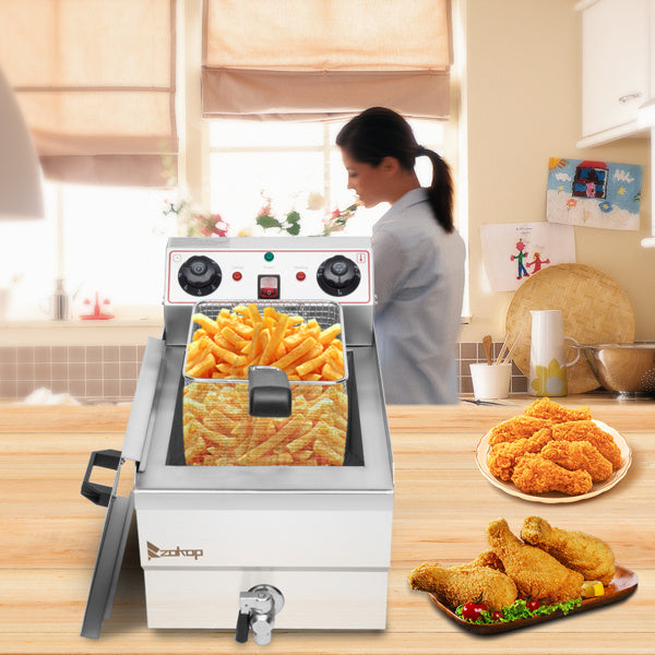 Electric Fryer Silver My Store
