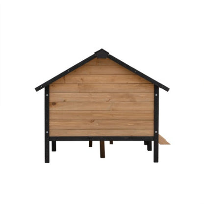 Outdoor Large Wooden Cabin House Style Wooden Dog Kennel With Porch My Store