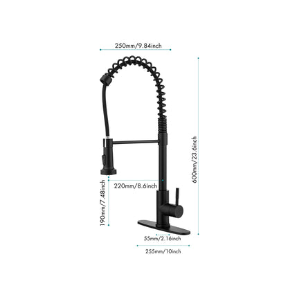 Solid Brass Single Handle Single Rod Downward Spring Kitchen Sink Faucet My Store