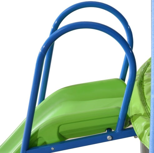 12FT Trampoline With Slide And Swings With Basketball Hoop And Ladder And Net My Store