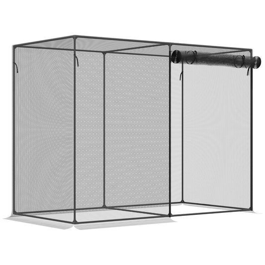 6' X 3' Crop Cage, Plant Protection Tent With Zippered Doors For Vegetable Garden Inkedjoy
