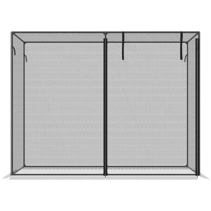 6' X 3' Crop Cage, Plant Protection Tent With Zippered Doors For Vegetable Garden Inkedjoy