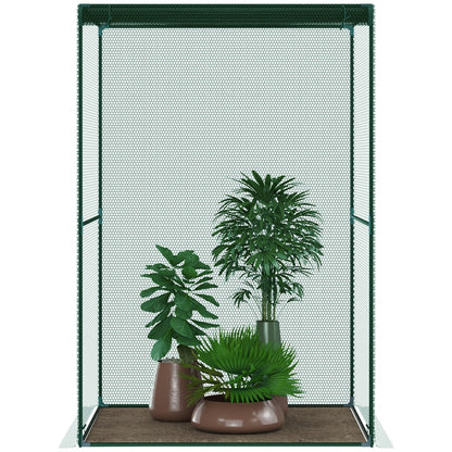 4' X 4' Crop Cage, Plant Protection Tent With Zippered Doors For Vegetable Garden Inkedjoy