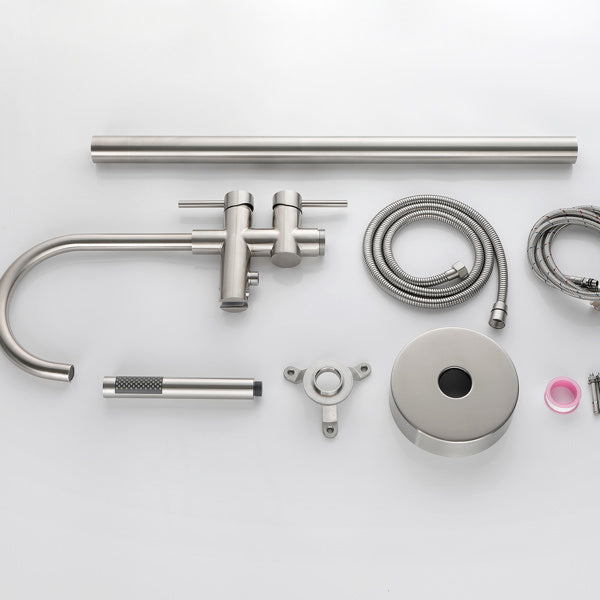 Equipped With Handheld Shower Faucet Inkedjoy