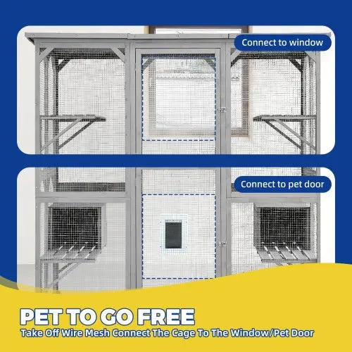 Large Cat Cage With 3 Jumping Platforms And 2 Napping Houses For Cat Activity My Store