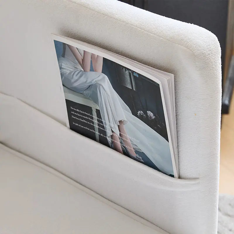 3-in-1 Convertible Sofa Chair Pull-out Sofa Bed, Convenient Folding Tray Table With USB And Type-C Charging Ports Modern Love seat My Store