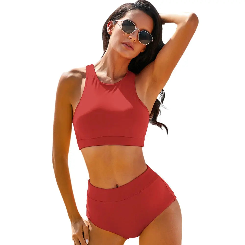 Ladies Two Piece Bikini Swimsuit Inkedjoy