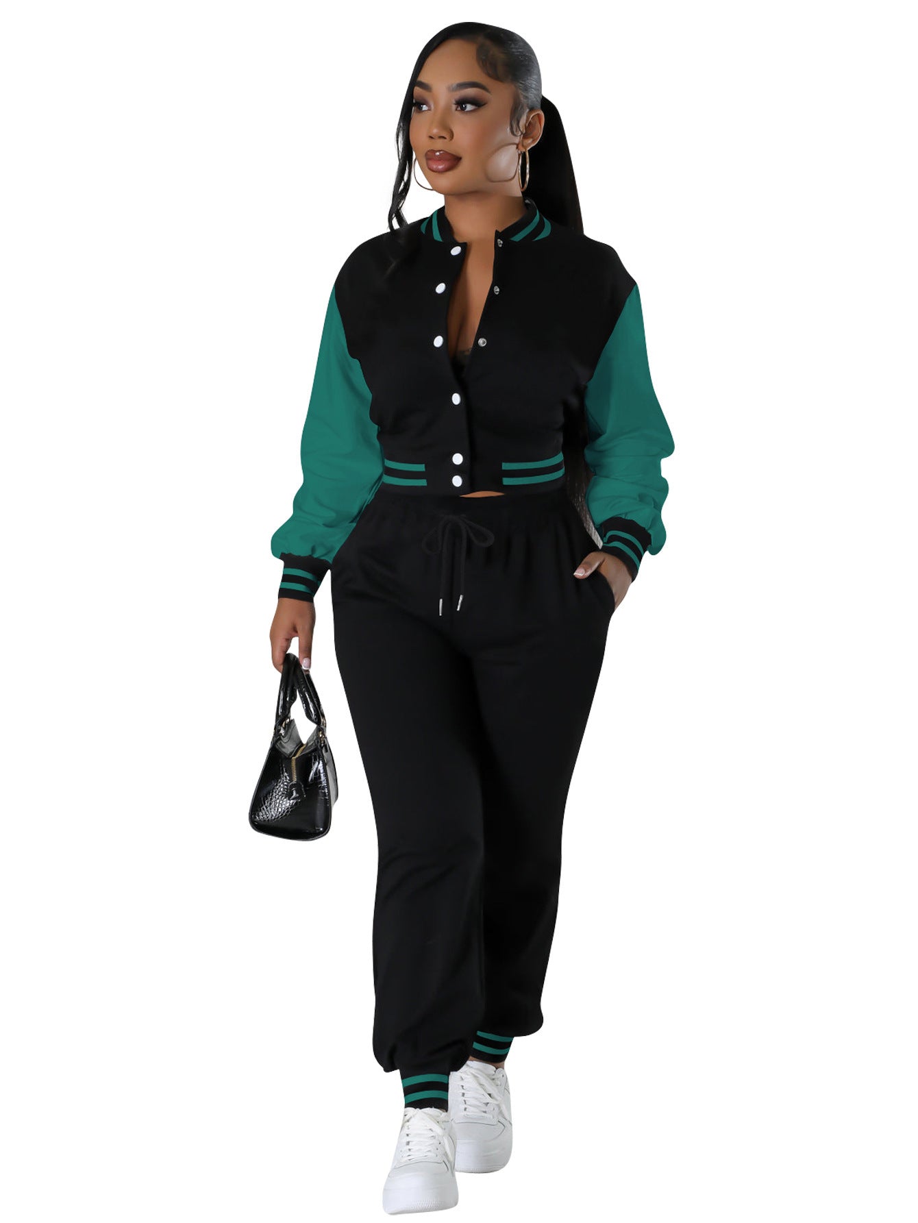 Women's Fashion Baseball Uniform Two-piece Suit null