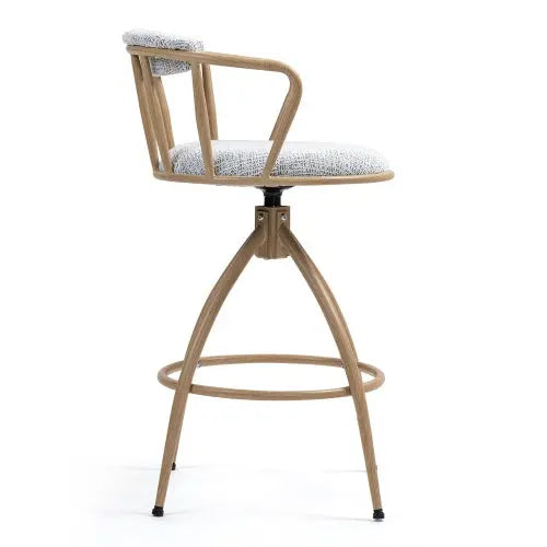 26 Swivel Counter Height Bar Stool, Set Of 2- Fabric Seat With Metal Frame, Modern Industrial Design Bar Chairs For Kitchen Island, Dining Room, Home Bar, Counter Seat My Store