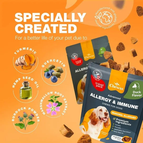 Dog Allergy Relief And Itch Relief Chews With Salmon Oil Immune Health My Store