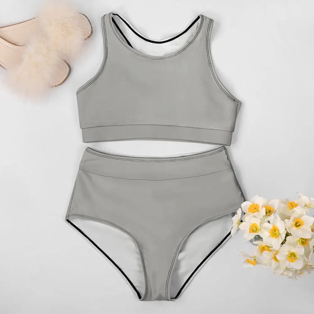 Ladies Two Piece Bikini Swimsuit Inkedjoy