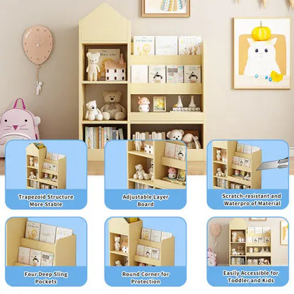 Wooden Children's Bookshelf My Store