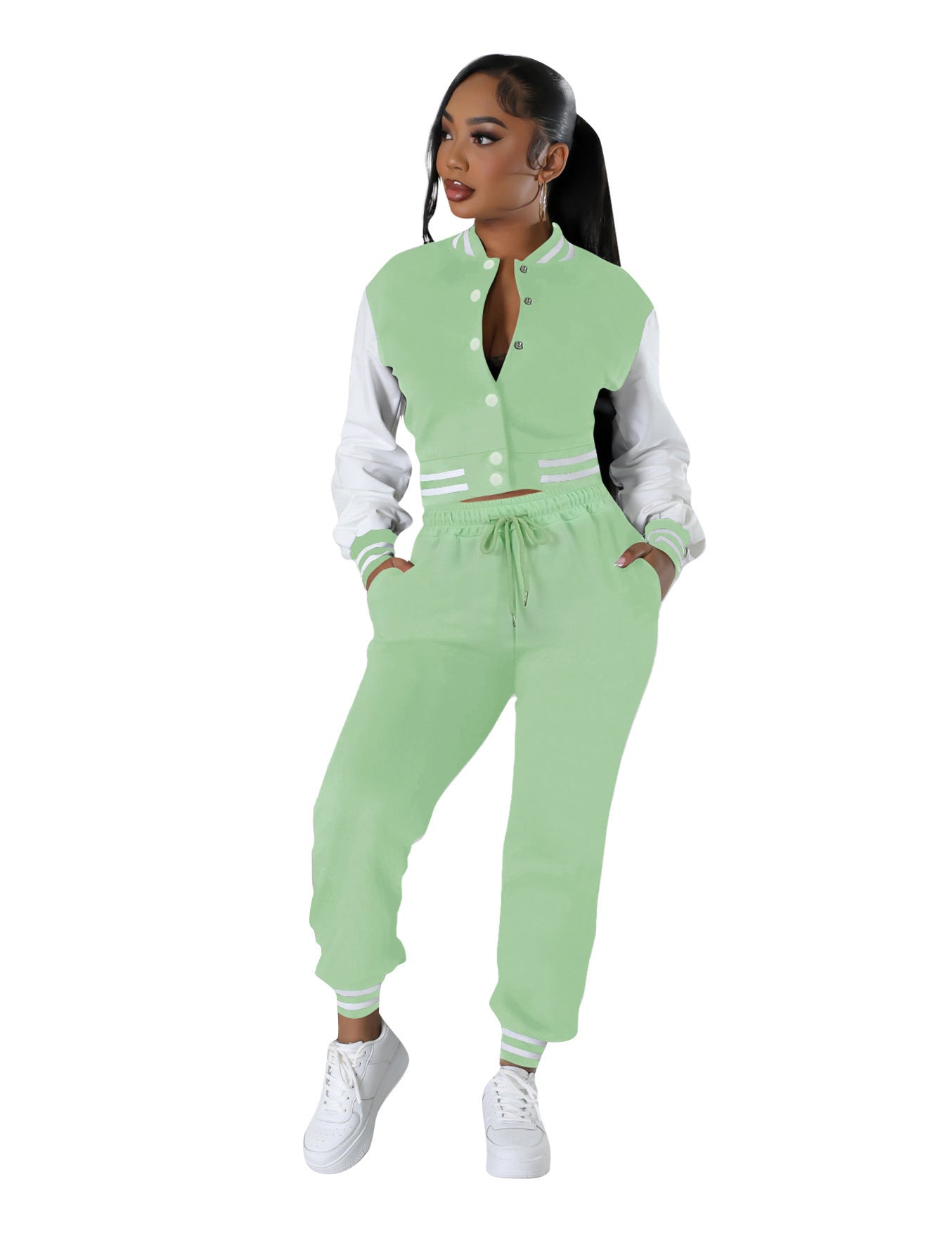 Women's Fashion Baseball Uniform Two-piece Suit null