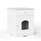 Wooden Pet House Litter Box Fence With Drawers My Store