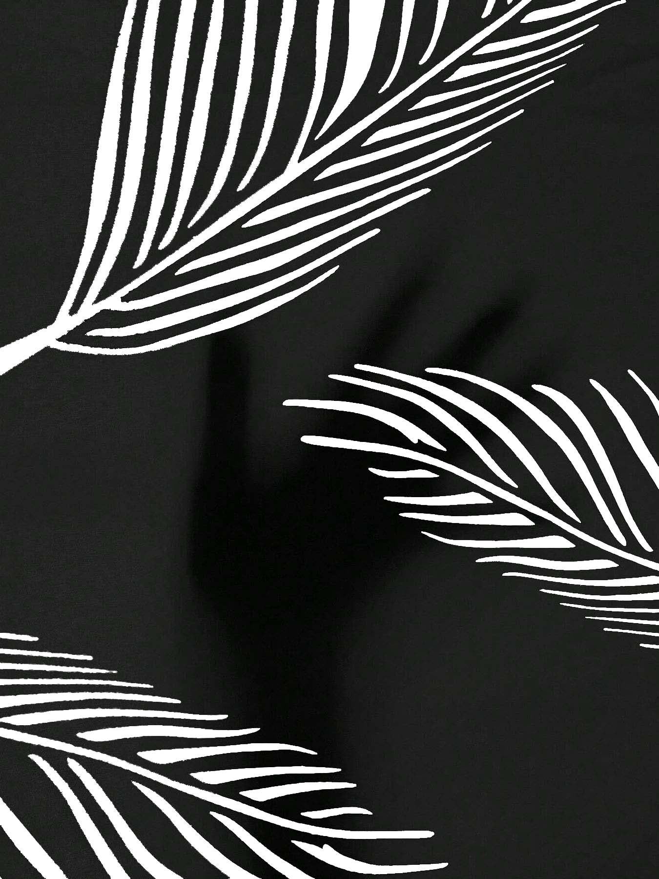 Women's Summer Sexy Cross V-neck Printed Off-the-Shoulder Dress Inkedjoy