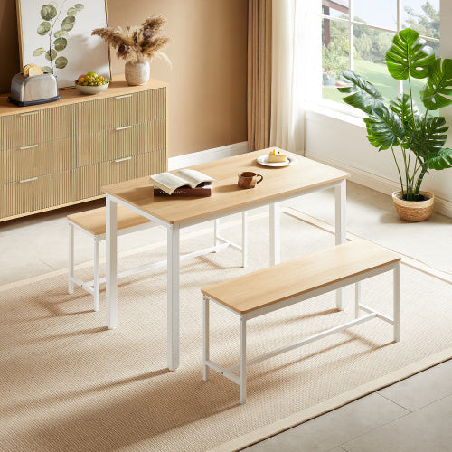 Dining Table Set, Kitchen Table Counter With Chairs Inkedjoy