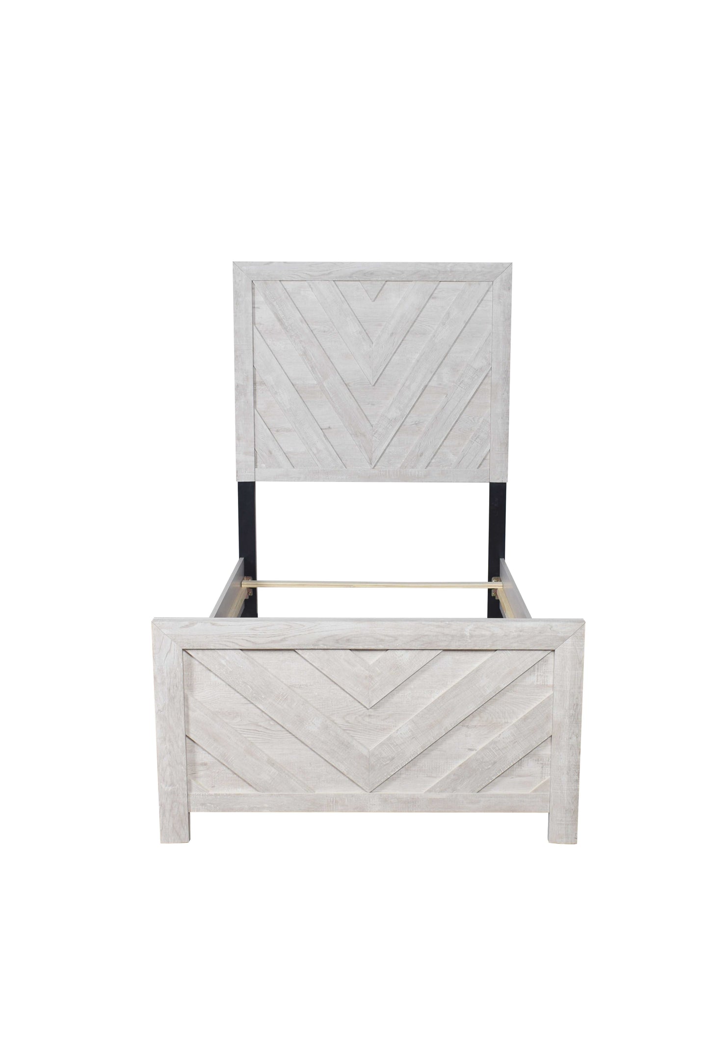 Modern Twin 5PC Storage Bedroom Set - Natural Wood Finish, Elegant Design - Ohberri