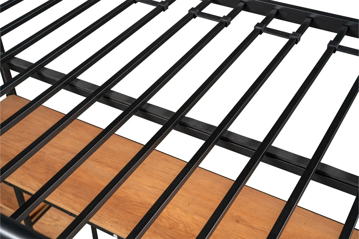 Twin-Size Loft Bed With Built-in Table & Shelves - Heavy-Duty Metal My Store