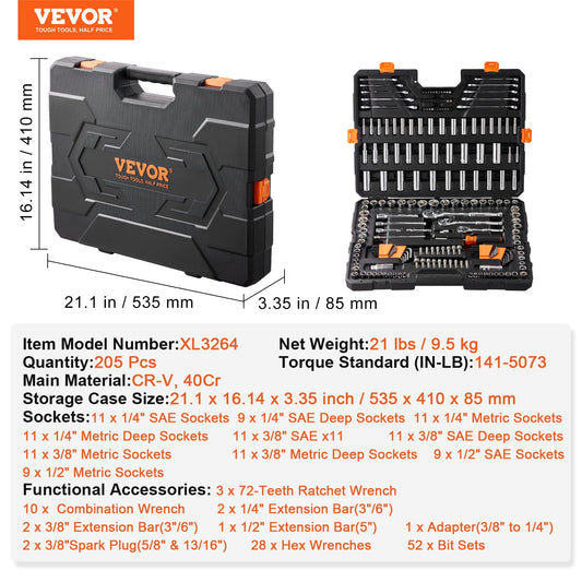 Tool Set And Socket Set,  Drive Deep And Standard Sockets My Store