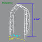 Metal Garden Arch, Climbing Plant Support Rose Arch- Cream White Inkedjoy