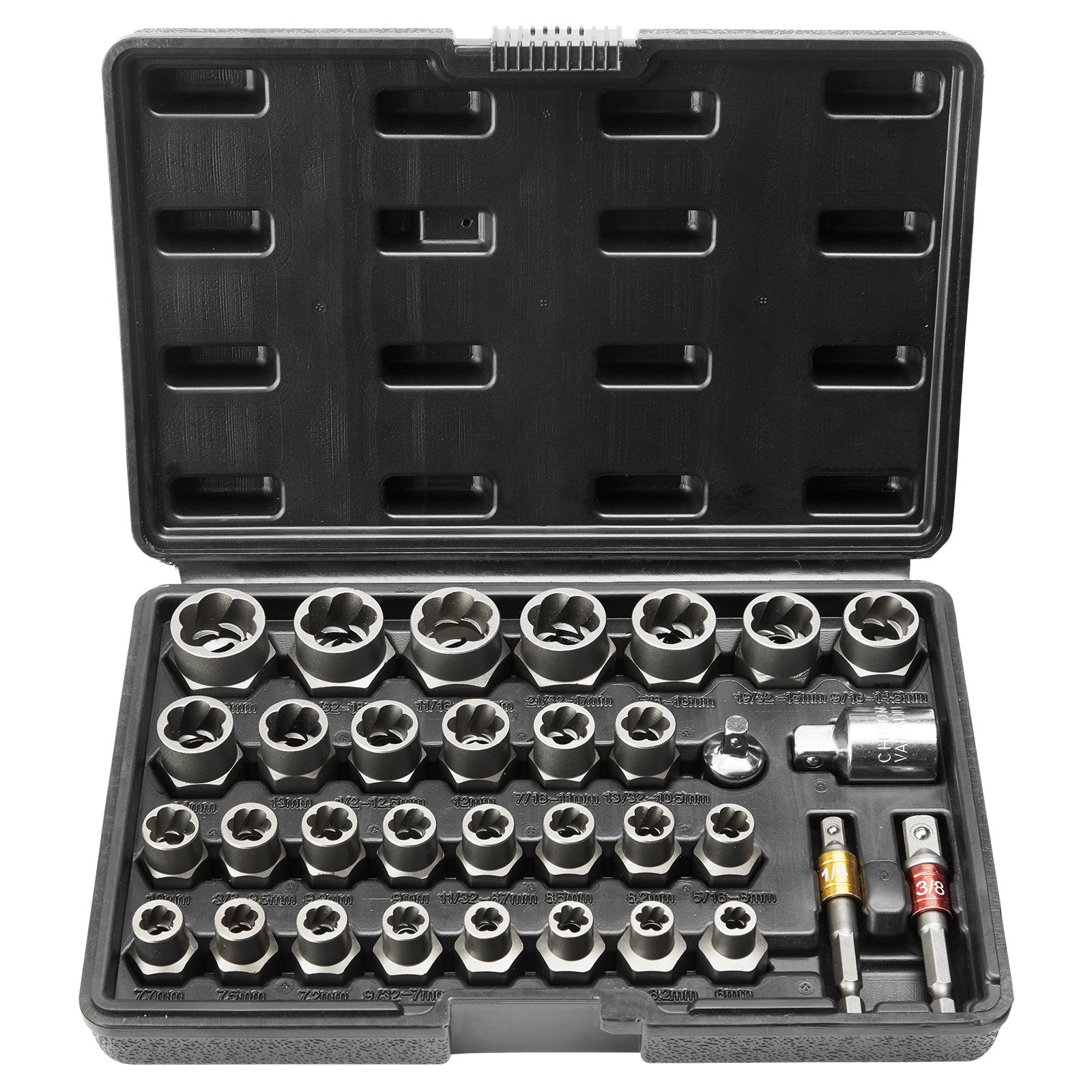 Bolt Extractor Set, 29-Piece Bolt And Nut Remover Set Inkedjoy