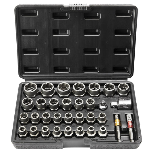 Bolt Extractor Set, 29-Piece Bolt And Nut Remover Set Inkedjoy