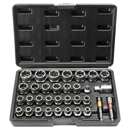 Bolt Extractor Set, 29-Piece Bolt And Nut Remover Set Inkedjoy