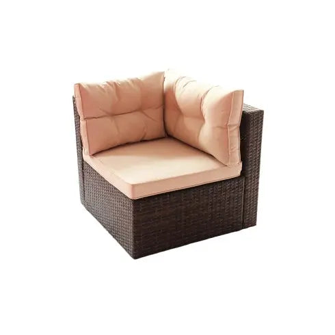 Patio Furniture Set PE Rattan Sectional Garden Furniture Corner Sofa Set My Store