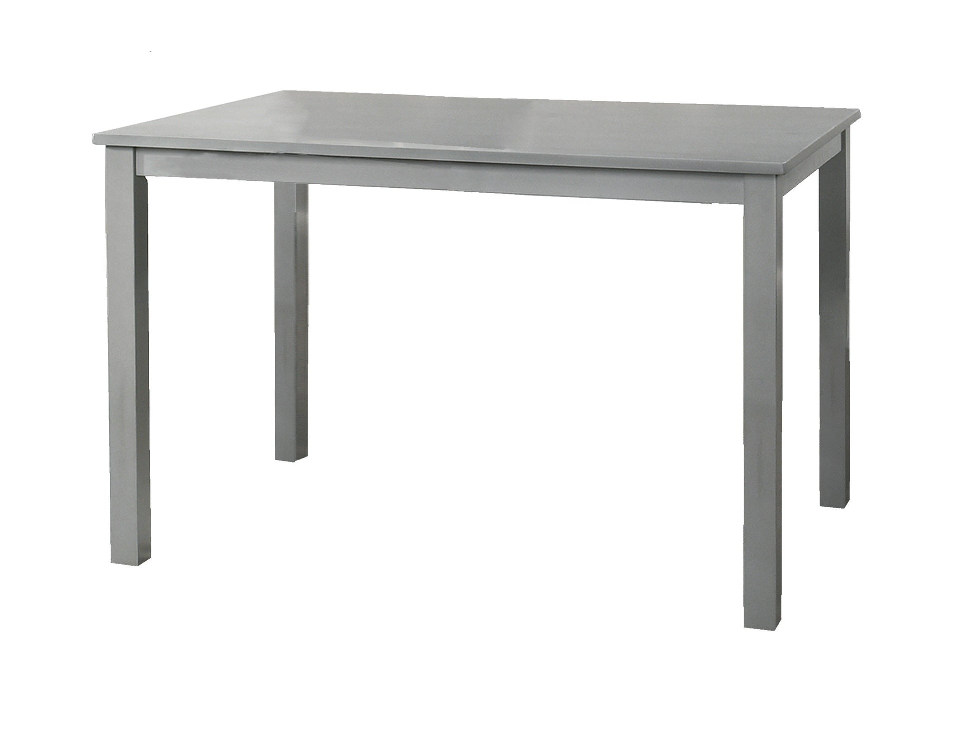 Grey Finish 5 Piece Dining Room Set Dining Table 4x Chairs Beige Fabric Chairs Inkedjoy