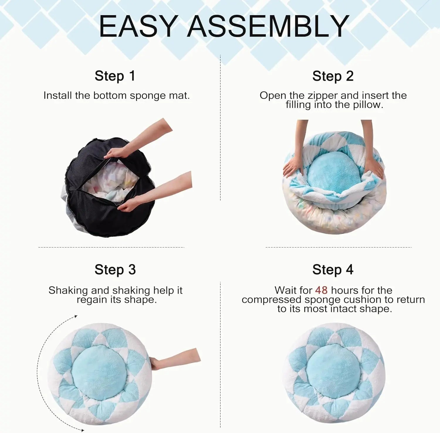 MEWOOFUN Donut Pet Bed My Store