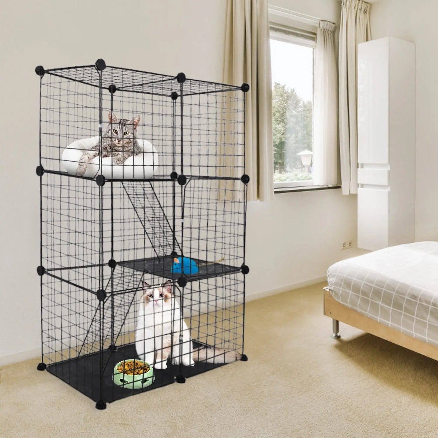 Cat Cage With 3 Doors And 3 Layers, Suitable For Kittens, Puppies, Rabbits My Store