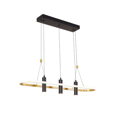 Black Gold Dimmable LED Pendant Light No Bulb My Store