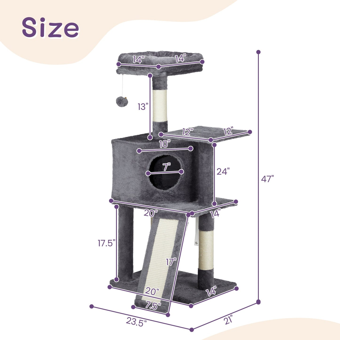 Dark Grey Cat Scratcher My Store