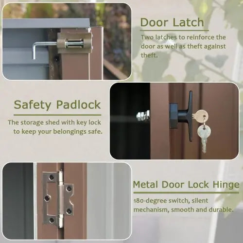 Outdoor 6x4 FT, Metal Tool Shed Storage My Store