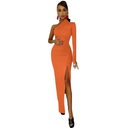 Half Sleeve Slit Dress Inkedjoy