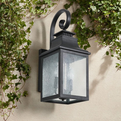 Large Outdoor Glass Wall Light Supports Many Types Of Bulbs -2 Packs Inkedjoy