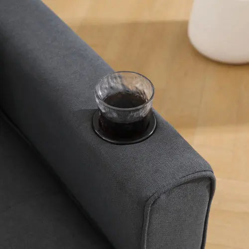 3-in-1 Upholstered Futon Sofa Convertible Sofa Bed My Store