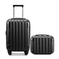 Vertical Pattern 2-Piece Set 20 Inch Expandable With 14 Inch Suitcase Inkedjoy