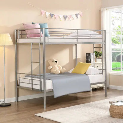 METAL BUNK BED SILVER My Store