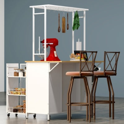 Kitchen Island With Storage Space White Inkedjoy
