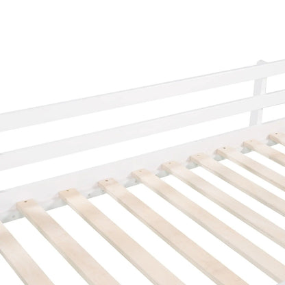 Twin Loft Bed With Slide, Stair, Chalkboard - White My Store