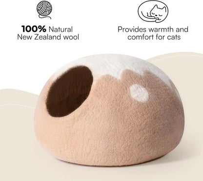 MEWOOFUN Wool Cat Cave Bed My Store