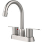 2 Handles Bathroom Sink Faucet, Brushed Nickel My Store