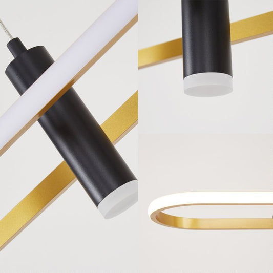 Black Gold Dimmable LED Pendant Light No Bulb My Store