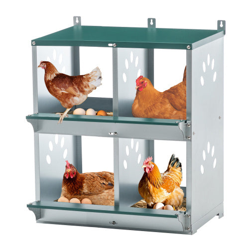 4 Compartment Chicken Nesting Boxes Inkedjoy