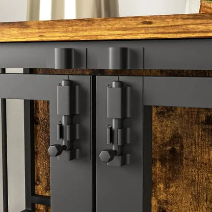 Modern Kennel Dog House With Multifunctional Removable Tray, Double Door Dog House My Store